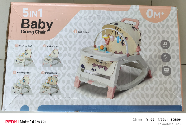 5 in 1 Rocker, Stroller, chair, feeding chair, Car